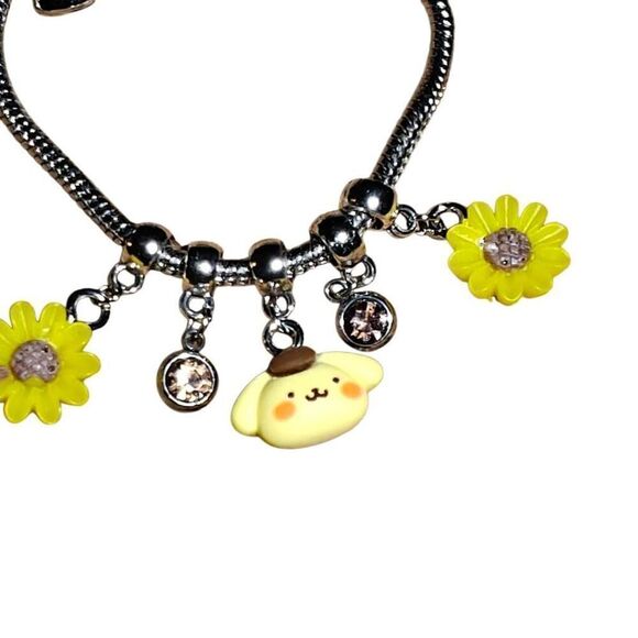 Kawaii Sanrio Pompompurin Charm Bracelet - Picture 3 of 3